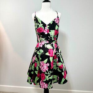 NWT B. Smart Floral Lace Back Dress Size 15